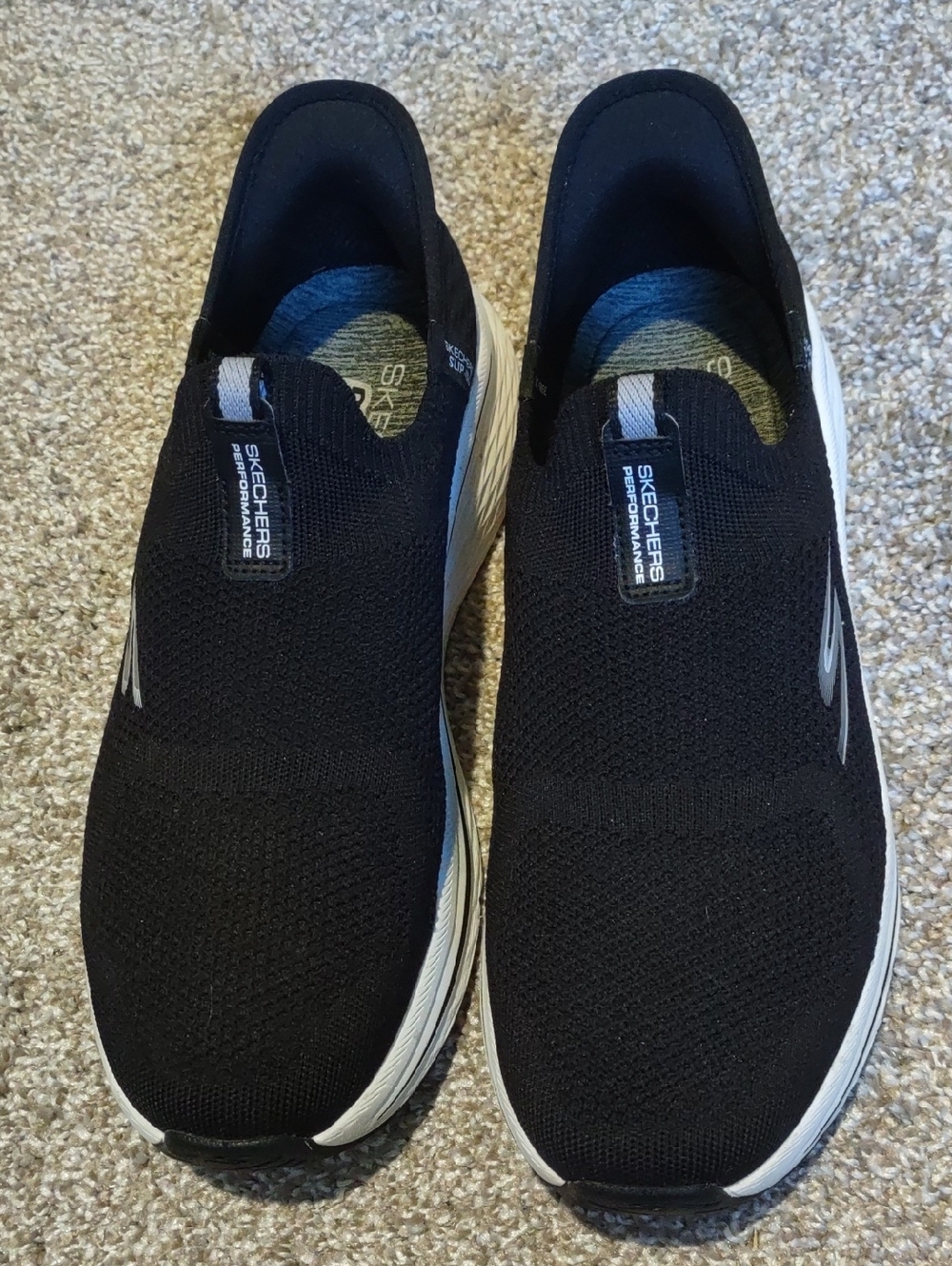 Skechers Performance Size 9.5 Women Black Slip On Sneakers